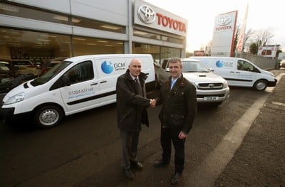 GCM pick up their fleet of Toyota Proace vans