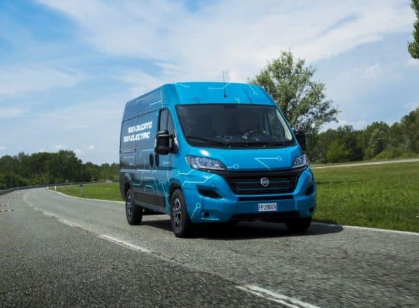 The Fiat e-Ducato on the road