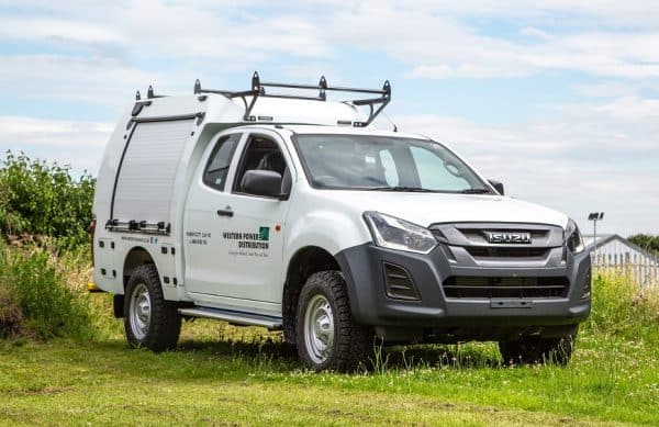 The Izuzu D-Max Utility ready for work