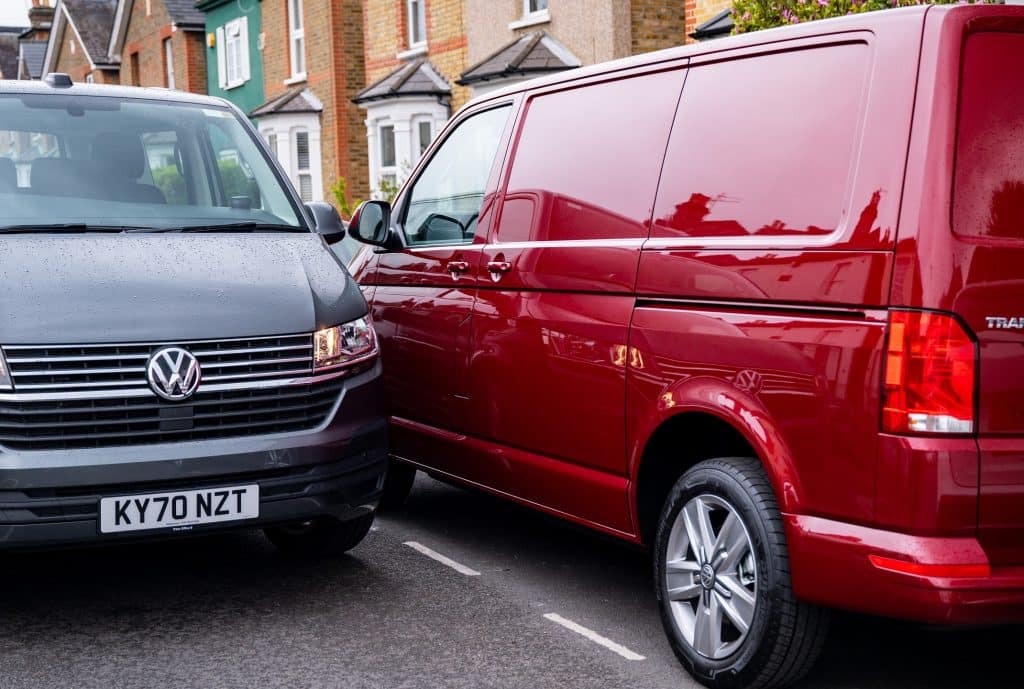 Van drivers two VW vans