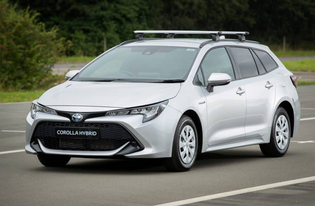 Toyota Corolla Commercial hybrid electric van front