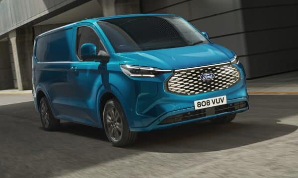 Ford e-Transit Custom van front