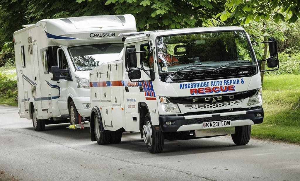 Kingsbridge Auto Repair chooses FUSO Canter for efficient breakdown solutions in Devon.