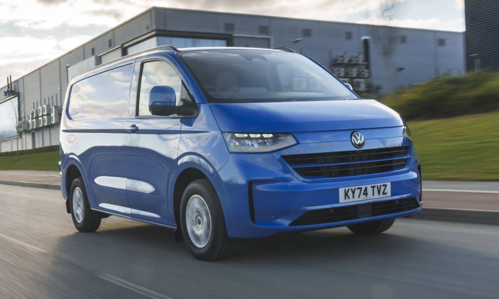 Image of a Volkswagen Commercial Vehicles van to illustrate an article about the East Midlands being best for tradespeople