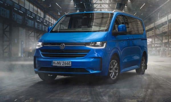 The VW Transporter Shuttle in blue - can be ordered